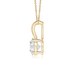 Load image into Gallery viewer, Prong-Set Round Lab-Grown Diamond Solitaire V-Bale Pendant
