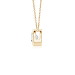 Load image into Gallery viewer, Lab-Grown Bezel-Set Round Diamond Solitaire Pendant
