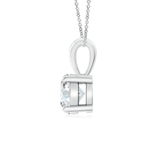 Classic Prong-Set Round Lab-Grown Diamond Solitaire Pendant