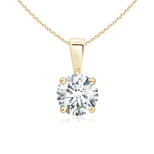 Classic Prong-Set Round Lab-Grown Diamond Solitaire Pendant