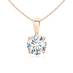 Load image into Gallery viewer, Classic Prong-Set Round Lab-Grown Diamond Solitaire Pendant
