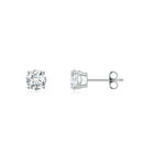 Load image into Gallery viewer, Lab-Grown Basket-Set Solitaire Diamond Stud Earrings
