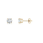 Load image into Gallery viewer, Lab-Grown Basket-Set Solitaire Diamond Stud Earrings
