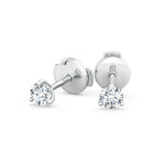 Load image into Gallery viewer, Lab-Grown Prong-Set Round Diamond Martini Stud Earrings

