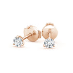 Load image into Gallery viewer, Lab-Grown Prong-Set Round Diamond Martini Stud Earrings
