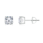 Load image into Gallery viewer, Lab-Grown Asscher-Cut Diamond Solitaire Stud Earrings
