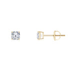 Load image into Gallery viewer, Lab-Grown Asscher-Cut Diamond Solitaire Stud Earrings
