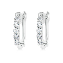 Lab-Grown Classic Diamond Hinged Hoop Earrings