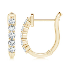 Lab-Grown Classic Diamond Hinged Hoop Earrings