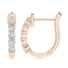 Lab-Grown Classic Diamond Hinged Hoop Earrings