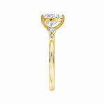 Load image into Gallery viewer, Prong-Set Heart-Shaped Lab-Grown Diamond Side Stone Engagement Ring
