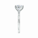 Load image into Gallery viewer, Prong-Set Heart-Shaped Lab-Grown Diamond Side Stone Engagement Ring
