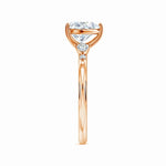 Load image into Gallery viewer, Prong-Set Heart-Shaped Lab-Grown Diamond Side Stone Engagement Ring
