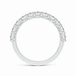 Load image into Gallery viewer, Lab-Grown Shared Prong-Set Princess-Cut Diamond Half Eternity Wedding Ring

