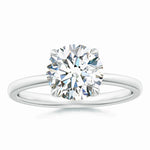 Load image into Gallery viewer, Solitaire Round Claw-Set Lab-Grown Diamond Classic Engagement Ring

