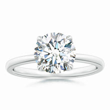 Solitaire Round Claw-Set Lab-Grown Diamond Classic Engagement Ring