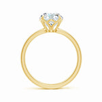 Load image into Gallery viewer, Solitaire Round Claw-Set Lab-Grown Diamond Classic Engagement Ring
