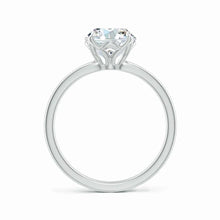 Solitaire Round Claw-Set Lab-Grown Diamond Classic Engagement Ring