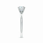 Load image into Gallery viewer, Lab Solitaire Round Diamond Tapered Setting Engagement Ring
