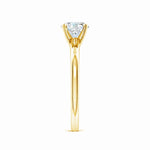 Load image into Gallery viewer, Lab Solitaire Round Diamond Tapered Setting Engagement Ring
