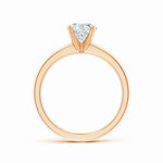 Load image into Gallery viewer, Lab Solitaire Round Diamond Tapered Setting Engagement Ring
