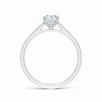 Load image into Gallery viewer, Prong Set Round Lab-Grown Diamond Reverse Tapered Setting Cathedral Engagement Ring

