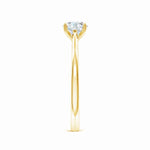 Load image into Gallery viewer, Prong Set Round Lab-Grown Diamond Reverse Tapered Setting Cathedral Engagement Ring
