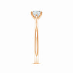 Load image into Gallery viewer, Prong Set Round Lab-Grown Diamond Reverse Tapered Setting Cathedral Engagement Ring

