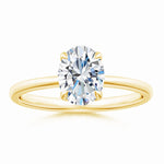 Load image into Gallery viewer, Solitaire Oval Prong Set Lab-Grown Diamond Classic Engagement Ring

