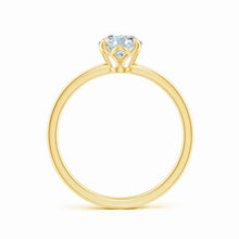 Solitaire Oval Prong Set Lab-Grown Diamond Classic Engagement Ring