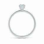 Load image into Gallery viewer, Lab-Grown Oval Diamond Solitaire Knife Edge Setting Engagement Ring
