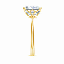 Double Prong Set Emerald Cut Lab-Grown Diamond Solitaire Classic Engagement Ring