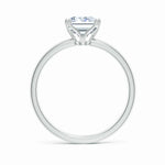 Load image into Gallery viewer, Double Prong Set Emerald Cut Lab-Grown Diamond Solitaire Classic Engagement Ring
