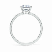 Double Prong Set Emerald Cut Lab-Grown Diamond Solitaire Classic Engagement Ring