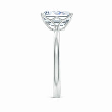 Double Prong Set Emerald Cut Lab-Grown Diamond Solitaire Classic Engagement Ring