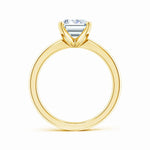 Load image into Gallery viewer, Lab-Grown Emerald Cut Diamond Reverse Tapered Setting Solitaire Engagement Ring
