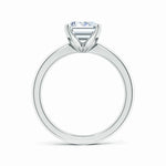 Load image into Gallery viewer, Lab-Grown Emerald Cut Diamond Reverse Tapered Setting Solitaire Engagement Ring
