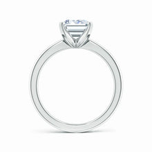 Lab-Grown Emerald Cut Diamond Reverse Tapered Setting Solitaire Engagement Ring