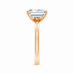 Load image into Gallery viewer, Lab-Grown Emerald Cut Diamond Reverse Tapered Setting Solitaire Engagement Ring
