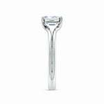 Load image into Gallery viewer, Lab-Grown Emerald Cut Diamond Double Setting Solitaire Engagement Ring
