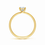 Load image into Gallery viewer, Lab-Grown Emerald Cut Diamond Double Setting Solitaire Engagement Ring
