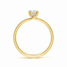 Lab-Grown Emerald Cut Diamond Double Setting Solitaire Engagement Ring