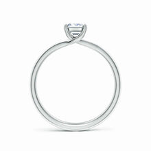 Lab-Grown Emerald Cut Diamond Double Setting Solitaire Engagement Ring