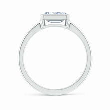 Lab Grown East West Emerald Cut Diamond Solitaire Ring