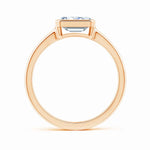 Load image into Gallery viewer, Lab Grown East West Emerald Cut Diamond Solitaire Ring
