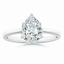 Lab-Grown Pear Shape Diamond Solitaire Classic Engagement Ring