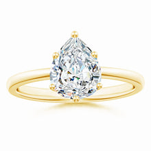 Lab-Grown Pear Shape Diamond Solitaire Classic Engagement Ring