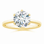 Load image into Gallery viewer, Six Prong Round Lab Diamond Solitaire Classic Engagement Ring
