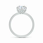 Load image into Gallery viewer, Six Prong Round Lab Diamond Solitaire Classic Engagement Ring
