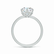Six Prong Round Lab Diamond Solitaire Classic Engagement Ring
